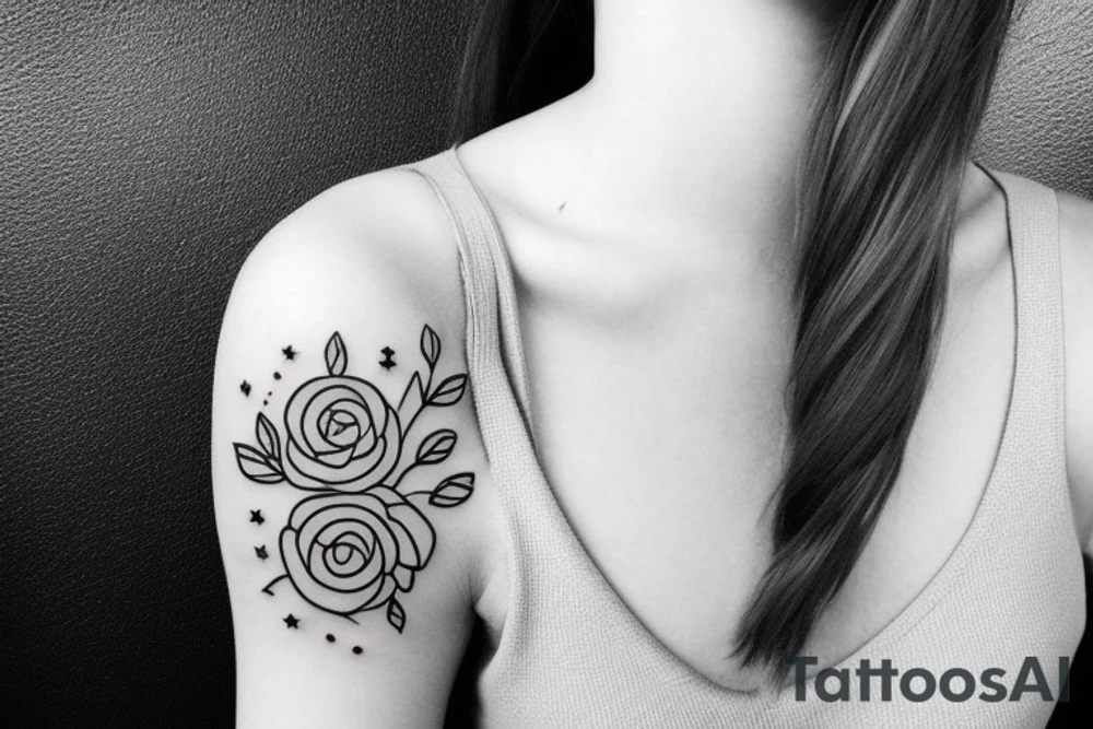 Simple girlish tattoo idea