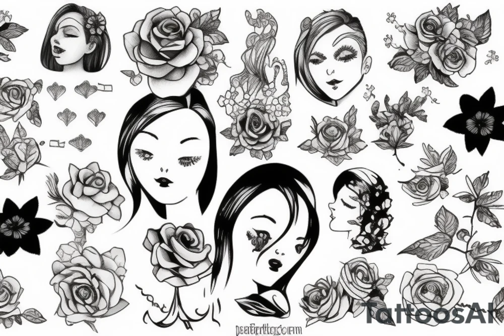 Simple girlish tattoo idea