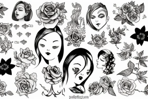 Simple girlish tattoo idea