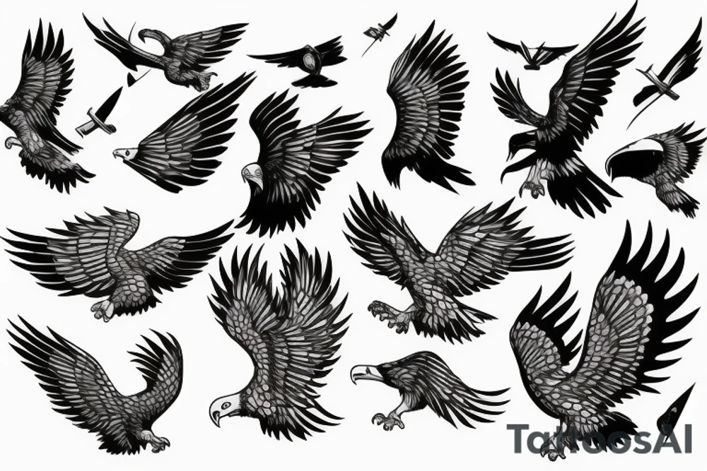 skol with eagle tattoo idea