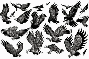 skol with eagle tattoo idea
