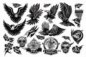 skol with eagle tattoo idea