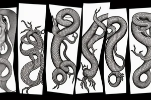 the snake covers the forearm tattoo idea