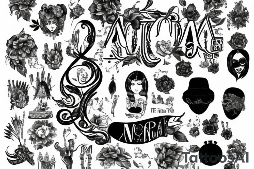 Name is Nina tattoo idea