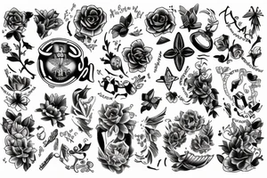 Based on the year and month of birth tattoo idea