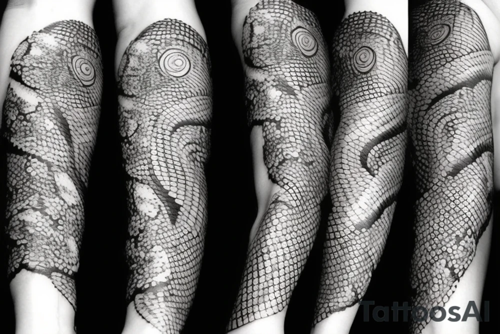 the snake covers the forearm tattoo idea