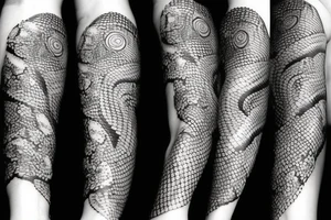 the snake covers the forearm tattoo idea