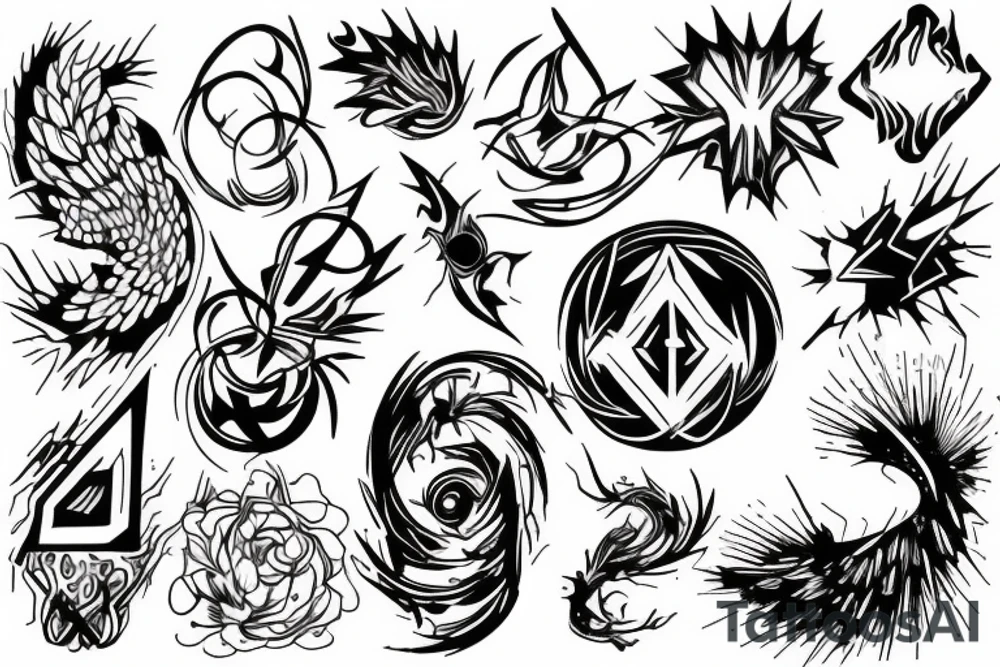 A spark getting bigger and bigger tattoo idea