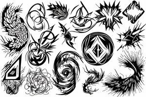 A spark getting bigger and bigger tattoo idea