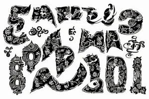 Phil in thai letters tattoo idea