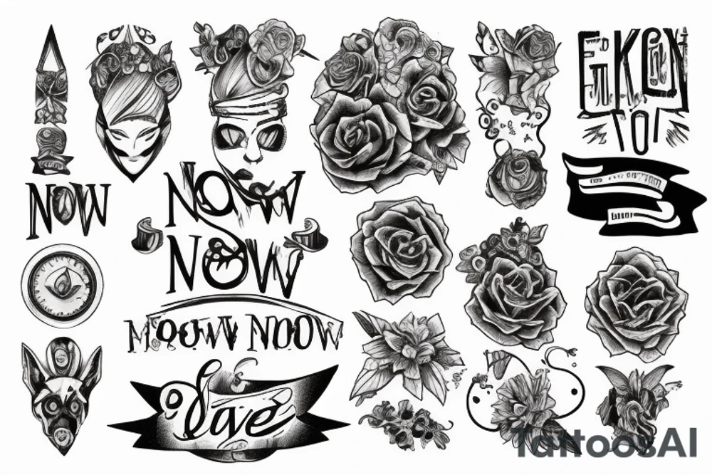 "now." tattoo idea