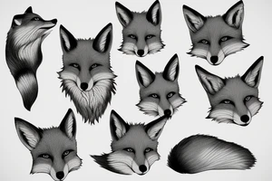 Fox in the sun tattoo idea