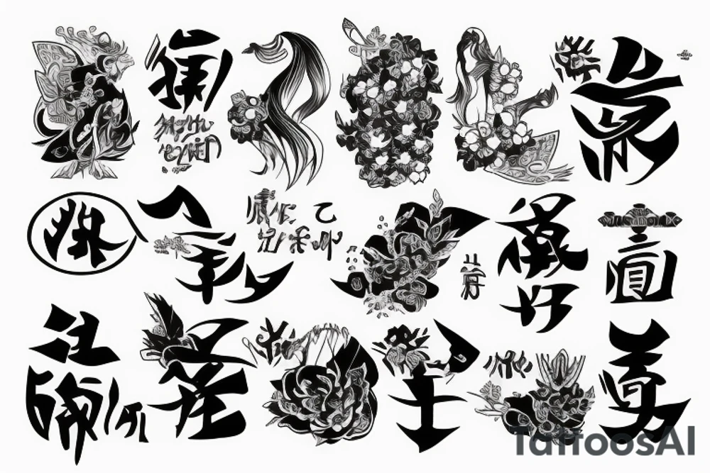 Japanese sentence about bravery tattoo idea