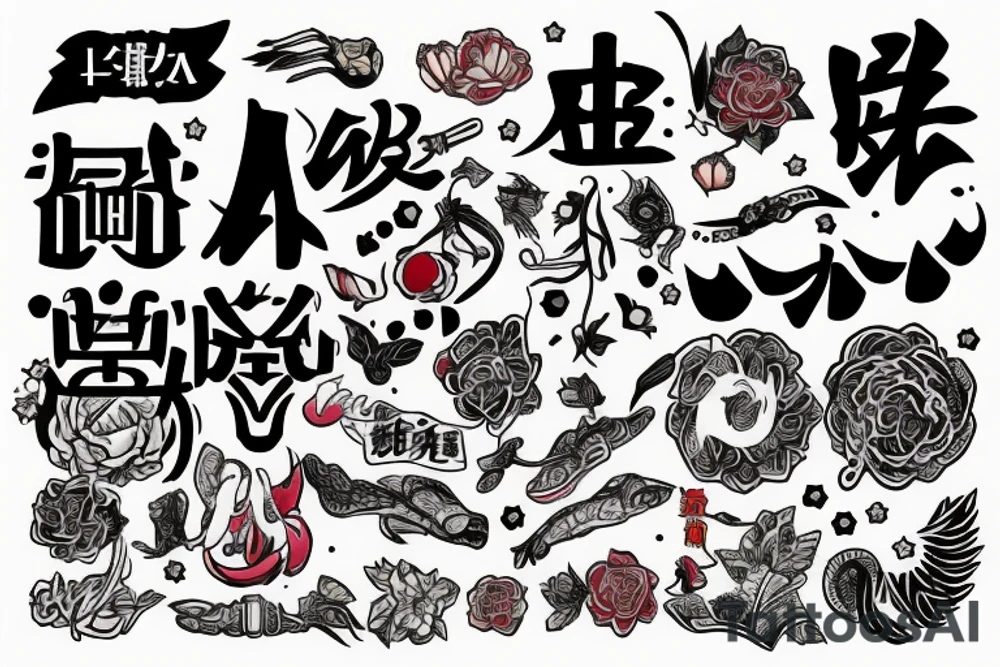 Japanese sentence about bravery tattoo idea