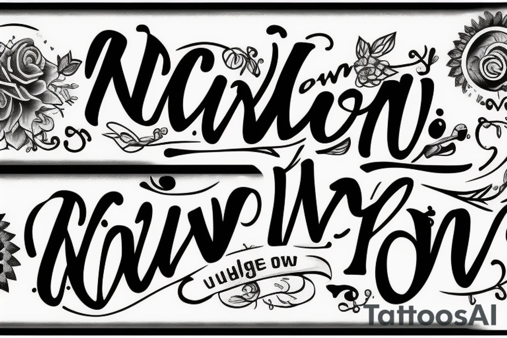 phrase "now." tattoo idea