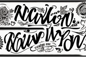 phrase "now." tattoo idea