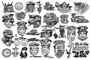 Military tattoo idea