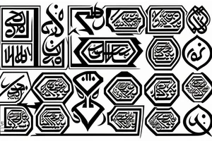 Kufi calligraphy tattoo idea