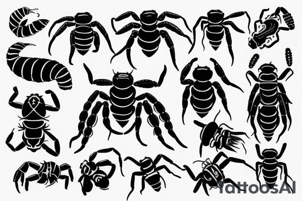 japanese scorpion tattoo idea
