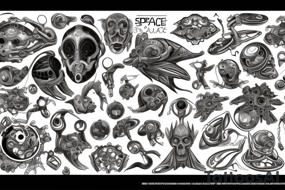space tattoo idea