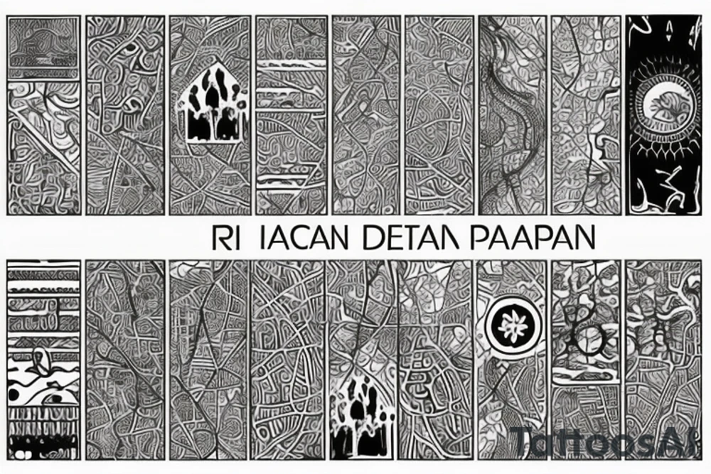 Iran map tattoo idea