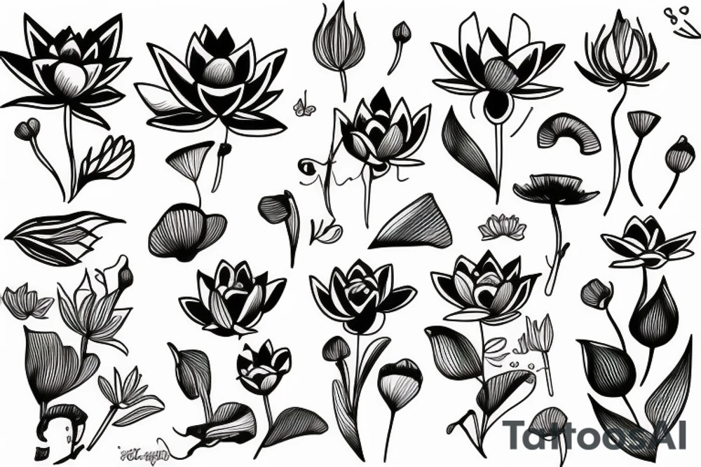 A lotus tattoo idea