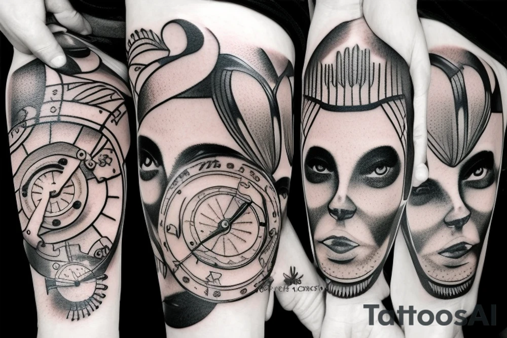 Clockwork Prosthetic eyes tattoo idea