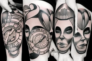 Clockwork Prosthetic eyes tattoo idea
