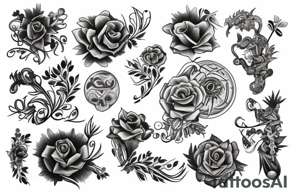 S and M tattoo idea