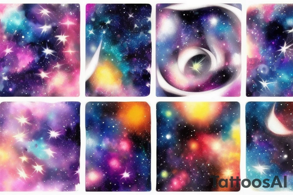 galaxy tattoo idea