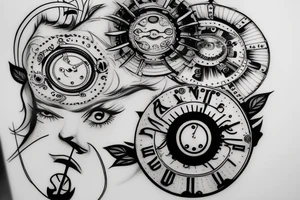 Clockwork Prosthetic eyes tattoo idea
