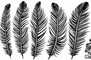 Crow Feather tattoo idea