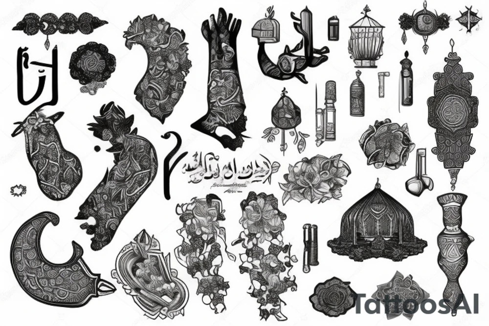 Map of Iran tattoo idea