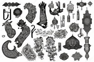 Map of Iran tattoo idea