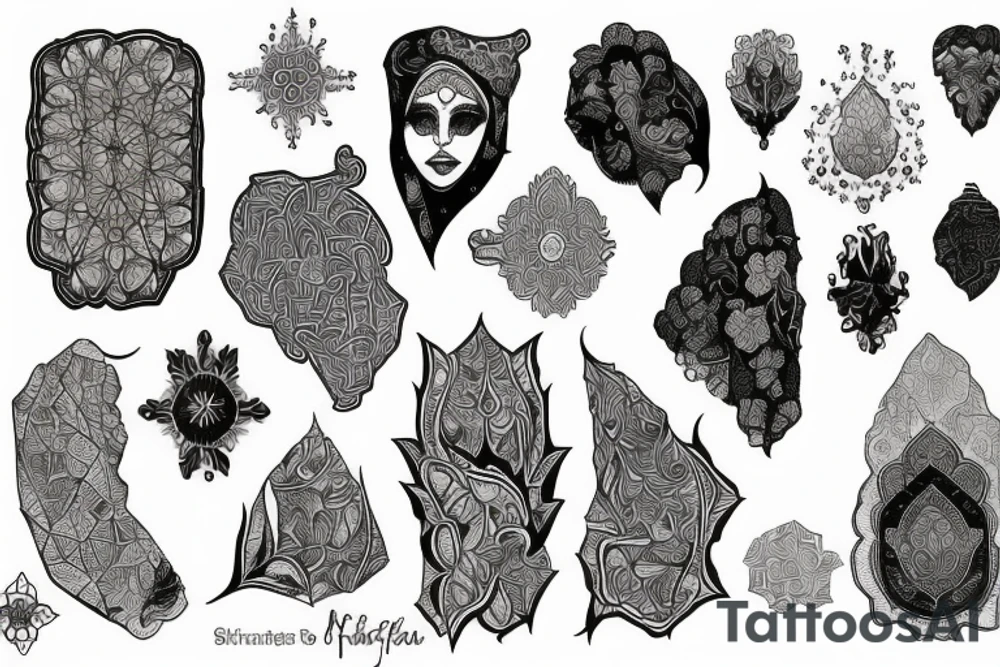Map of Iran tattoo idea