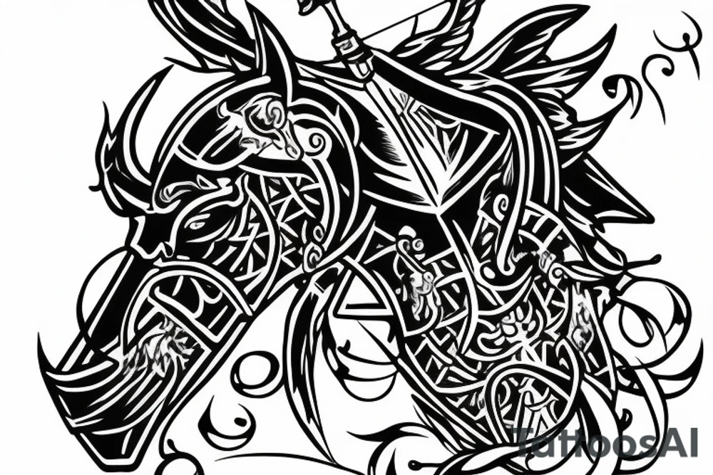 a knight tattoo idea