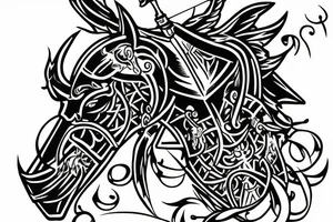 a knight tattoo idea