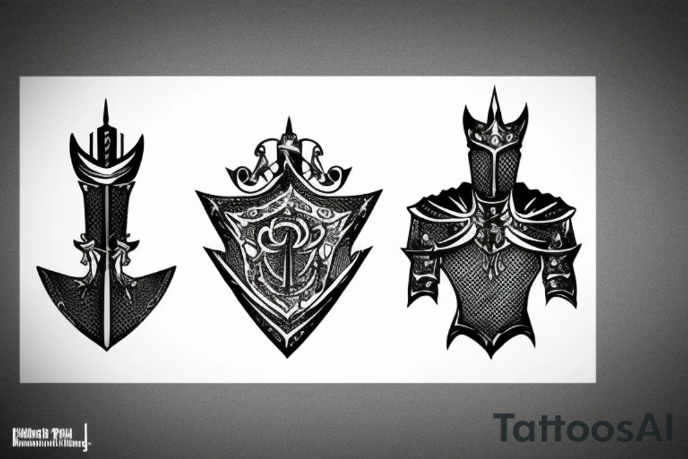 a knight tattoo idea