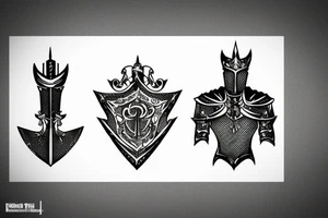 a knight tattoo idea