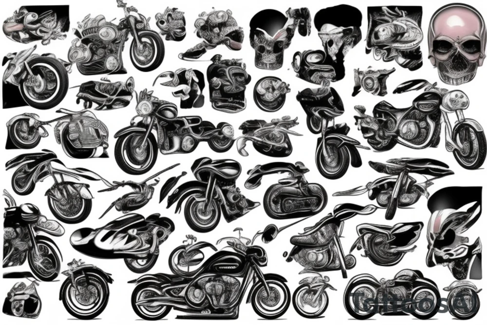 motocycle tattoo idea