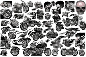 motocycle tattoo idea
