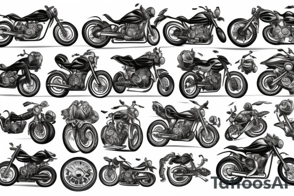 motocycle tattoo idea