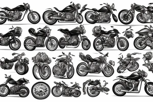 motocycle tattoo idea
