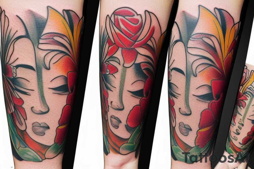 lily flower tattoo idea