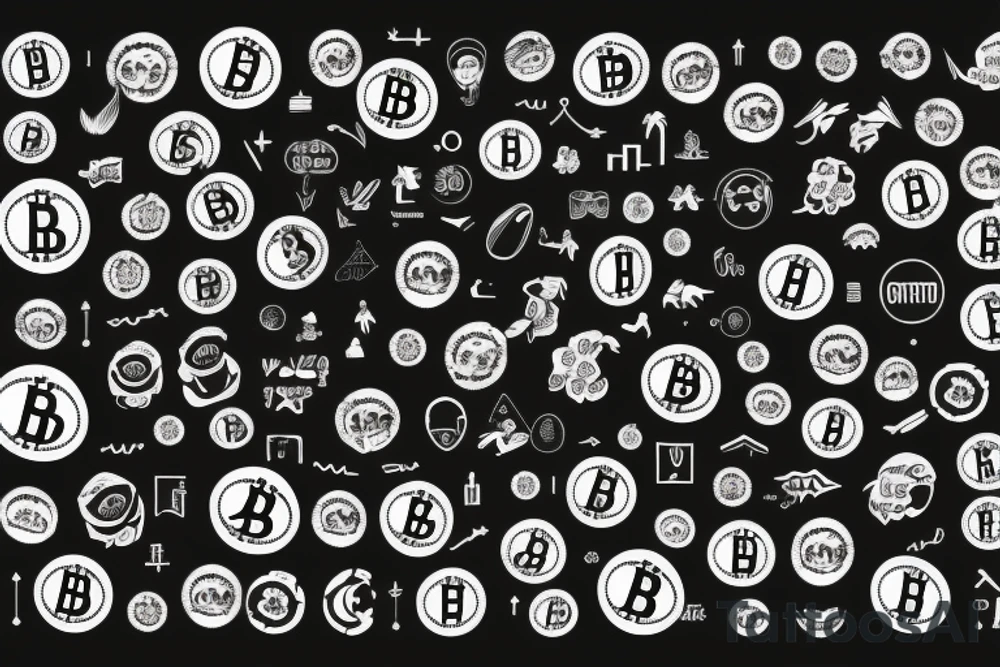 A chart pattern of bitcoin tattoo idea