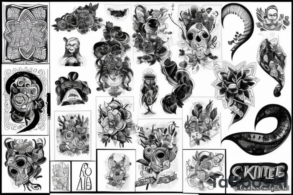 Крест и кастет tattoo idea
