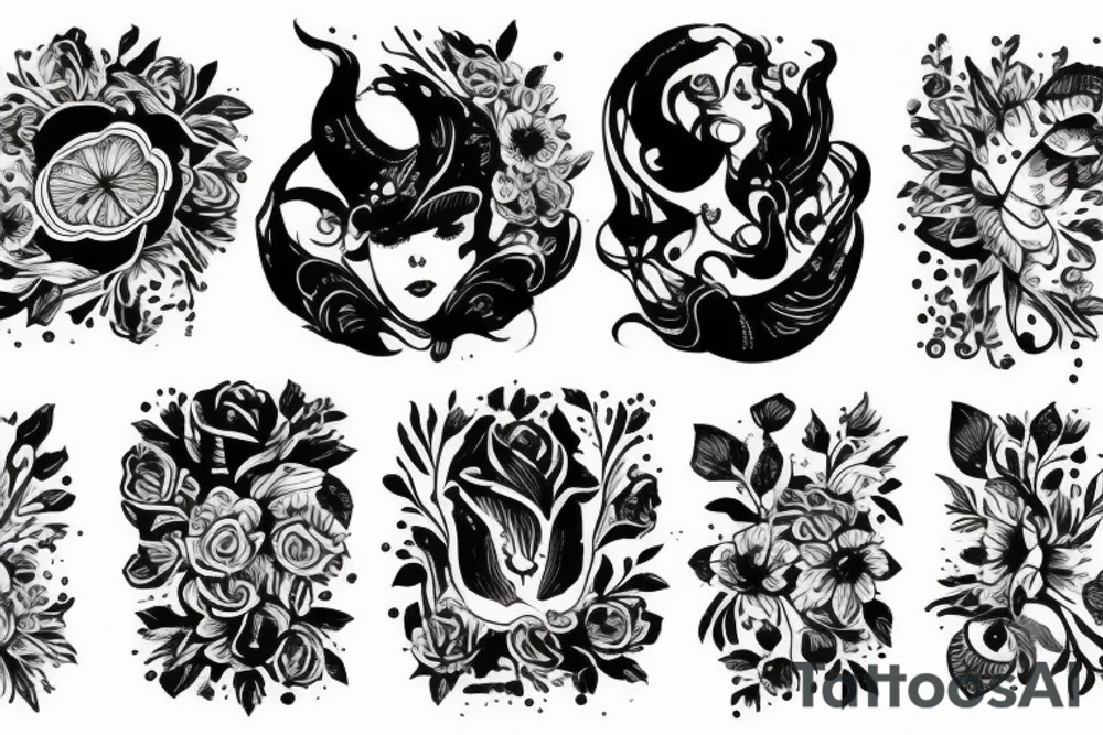 рыба карп кусает себя за хвост tattoo idea