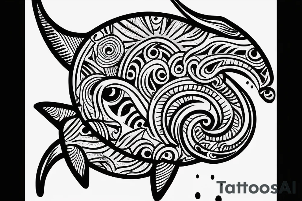 Funky narwhal for wrist tattoo idea