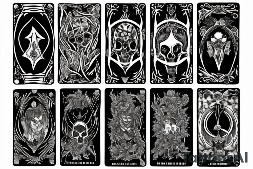 Karma and Death Tarot tattoo idea
