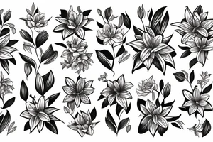 lily flower tattoo idea